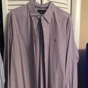 Lavender Polo button down Dress shirt